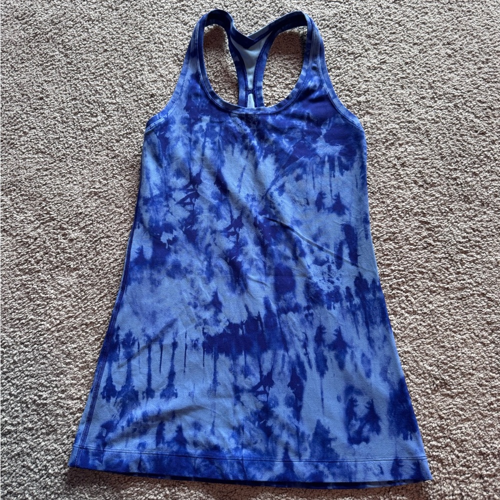 Lululemon Blue Tie Dye Tank Top